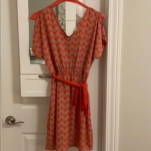 Strips and Zigzag pattern dress